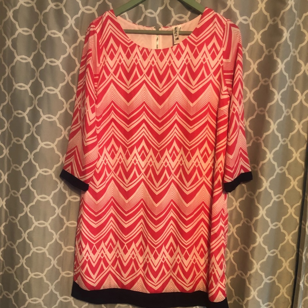 Francesa’s pink dress Lilly Pulitzer style. Large